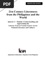 21stCenturyLit11 - Q2 - Mod2 - Understanding and Appreciating The Literary Texts - Version2