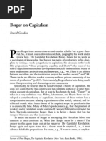 Berger Theory of Capitalism