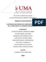 TRABAJO de INVESTIGACIÓN (Actividad Antifúngica de Compuestos Fenólicos de La Tara Frente Al Fusarium Graminearum)