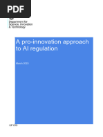 A Pro Innovation Approach To Ai Regulation Amended Web Ready