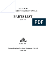 Rotary Table Drive Device (Right Angle) Parts List