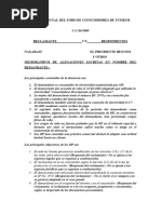 Argumento Escrito Del Tribunal de Consumidores Sobre La Deficiencia Del Proveedor de Electricidad