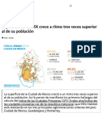 ONU-Habitat - Superficie de CDMX Crece A Ritmo Tres Veces Superior Al de Su Población