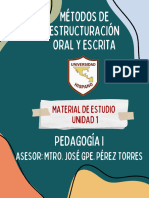 Métodos de Estructuración Oral y Escrita - Bloque I