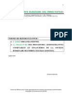 Projet de SOFITEX TDR Audit Organisationnel Et La Relecture Des Procedures AK Final