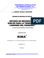 Informe Geotecnico WME Jardines Del Pedregal