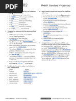 Vocabulary Standard Unit 09