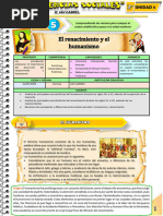 SG - CCSS Segundo Renaciemiento - Humanismo - Ficha de Actividad CCSS 2°-Semana 2 Uni 5