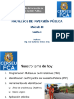 PIP - Sesión 3 - PMI - Formulación