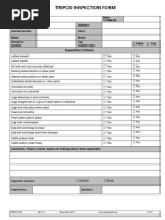 Tripod Inspection Form - Fillable