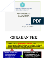 Sosialisasi Dasawisma Bagi Kader PKK.2017