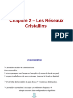 Chapitre 2 - Les Réseaux Cristallins