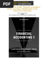 Preview of Summary Financial Accounting 1 - Part 1 Midterm