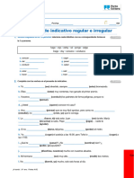 Ficha 2 - Presente de Indicativo Regular e Irregular