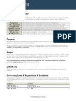 19 Cryptography Policy ISO