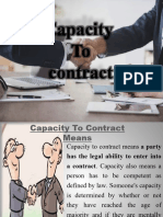 Capacity To Contract