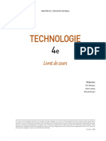 Technologie: Livret de Cours