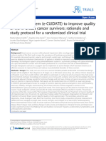 Telehealth System (e-CUIDATE) To Improve Quality of Life in Breast Cancer Survivors: Rationale and Study Protocol For A Randomized Clinical Trial