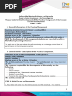 Guide For The Development of The Practical Component - Unit 1 - Phase 2 - Practical Component - Educational and Pedagogical Practice