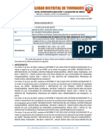 INFORME # 0243-2023-CVEC-OESELO CONFORMIDAD DE PAGO DEl VOLQUETE IOAAR HUANUCO