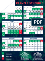 2024 Kernels Schedule