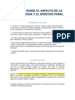 La Pena Desde El Aspecto de La Criminologia y El Derecho Penal