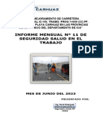 Informe de Seguridad N10 - Consorcio Vial Carhuaz - Junio 2023