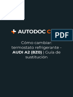 Cómo Cambiar - Termostato Refrigerante - AUDI A2 (8Z0) - Guía de Sustitución