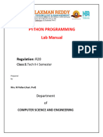 Python Lab Manual