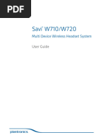 Plantronics Savi W710-W720 Multi Device Wireless Headset System User Guide