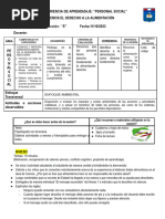 PERSONAL SOCIAL - Derecho A La Alimentación 5to 11-10-23