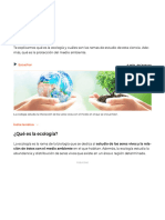 Ecología - Concepto, Información, Ramas y Ciencias Auxiliares