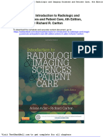 Test Bank For Introduction To Radiologic and Imaging Sciences and Patient Care 6th Edition Arlene M Adler Richard R Carlton