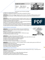 Exos Quantité de Matière Spé 1ere