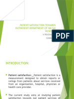 Patient Satisfaction Towards Outpatient Department