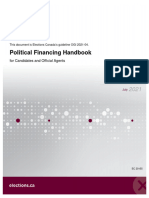 Political Financing Handbook: For Candidates and Official Agents