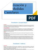 Formalización y Medidas Cautelares