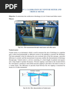 Experiment 1 - Calibrating The Venturi Meter and Orifice Meter