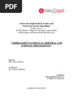 Master Thesis - "Third-Party Funding in Arbitral and Judicial Proceedings" - Mastragostino Francesca