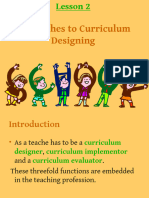 Approaches To Curriculum Design