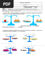 Prueba Equivalencias Primero Basico