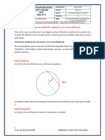 Guia Nº2 Tema Posiciones Relativas Respecto A Una Circunferencia