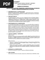 TDR Licitación Residuos Solidos y Peligros Del 01jun Al 31dic 2022 (F)