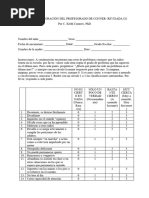 Escala de Calificación Docente de Conner