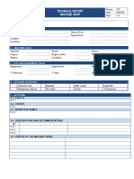 Technical Report Format - Heavy Machinery