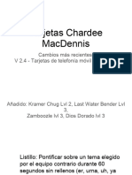 Tarjetas Chardee MacDennis 2.4