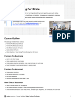Video Editing Certificate Syllabus