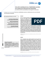 Relación Entre Conflictos de La Adolescencia y Habilidades Sociales en Adolescentes de Una Institución Educativa de Risaralda