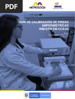 Guía de Calibración de Pinzas Amperimetricas Inm-Gtm Em-Cca-02