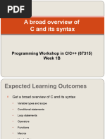 01B LanguageSyntax Basics Types Variables Scopes Operators Statements Switch Enum Functions